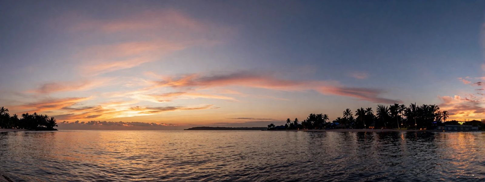 Romantic sunset over Asian coastline symbolizing cross-cultural love stories