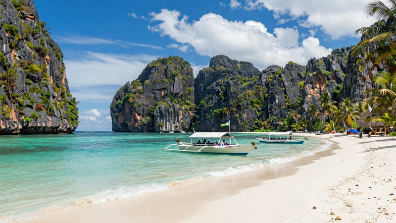 El Nido Palawan Philippines with turquoise waters and limestone cliffs perfect for couples visiting